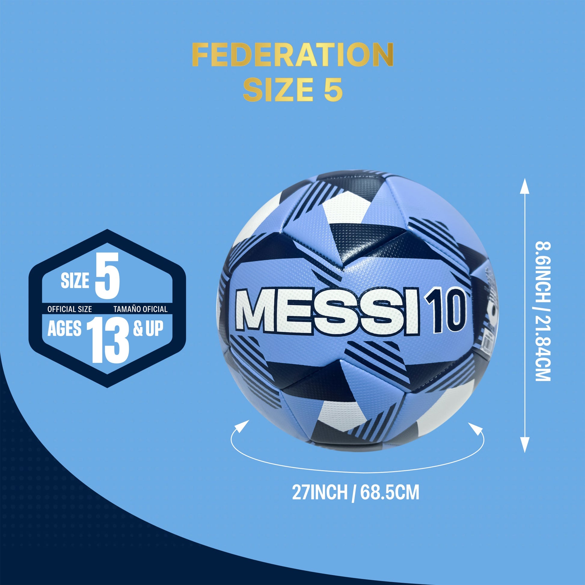 Argentina Lionel Messi Soccer Ball image 4