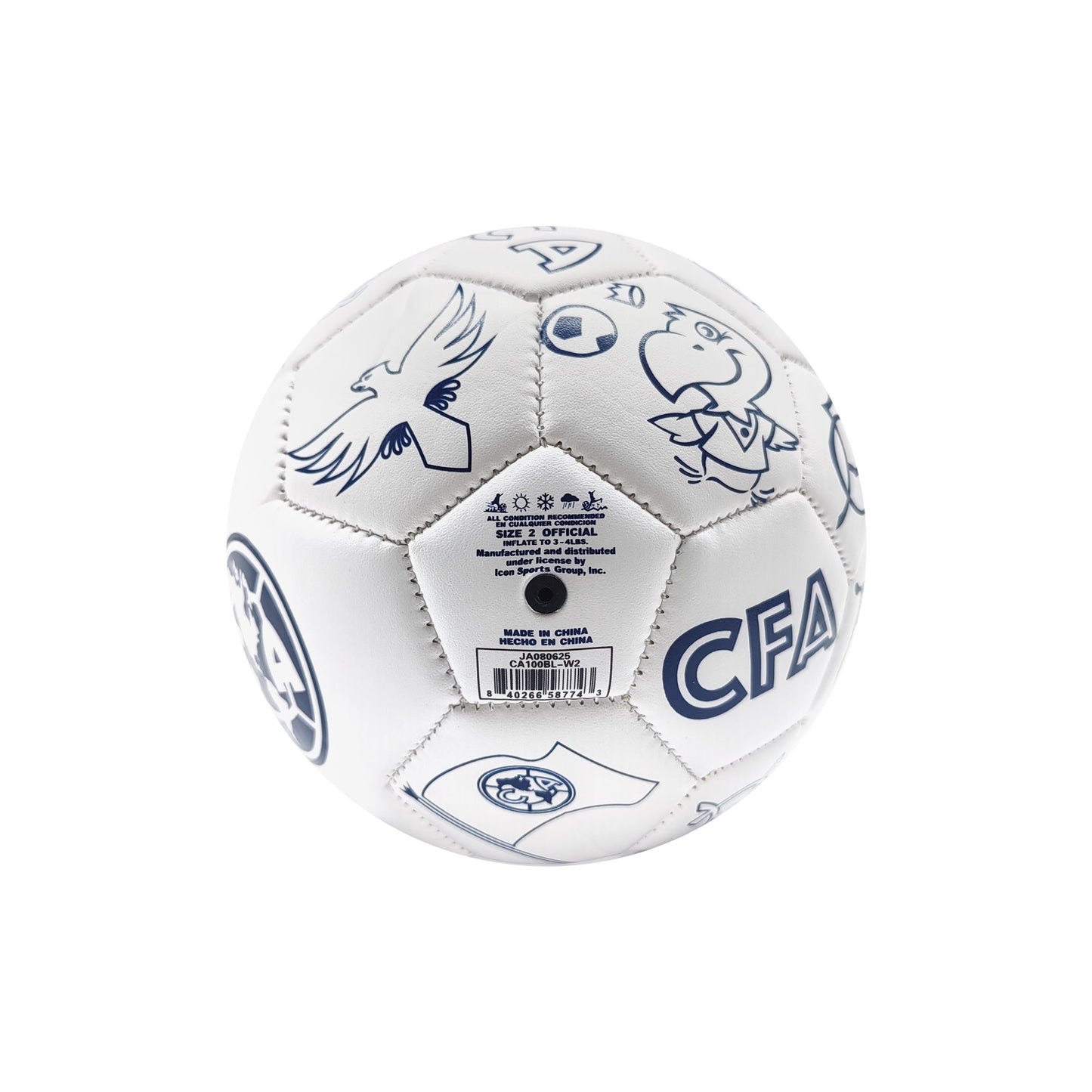 Club América Soccer Ball - CA100BL-W2