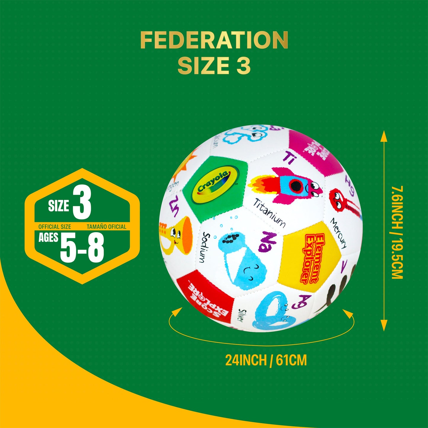 Crayola Soccer Ball CRAY92BL - Element Explorer