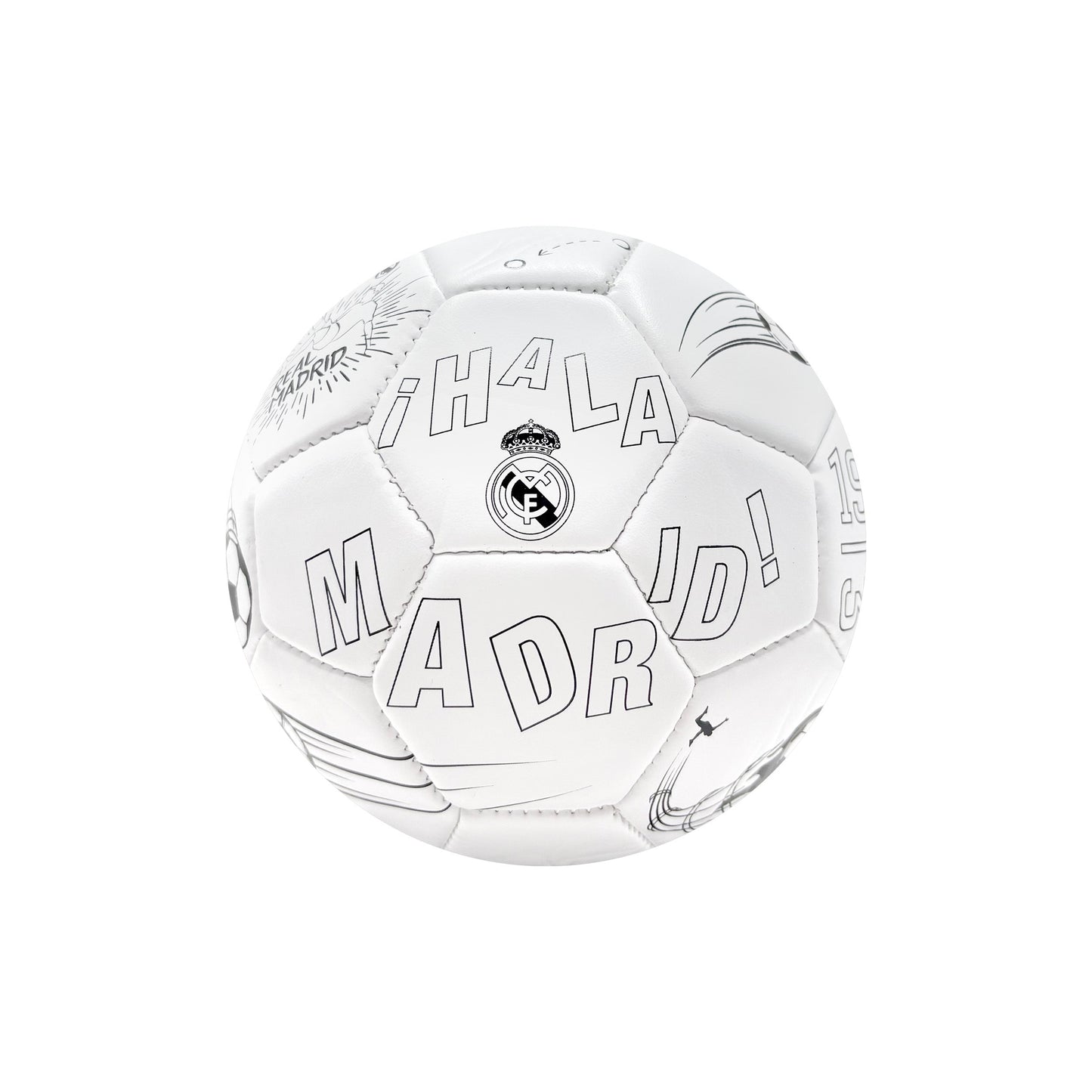 Real Madrid CF Coloring Soccer Ball - RM100BL